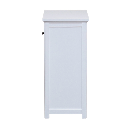 Alaterre Furniture Dorset 17"W x 29"H Floor Bath Storage Cabinet with Door ANVA77WH